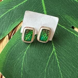 BOGO FREE GREEN STUD EARRINGS